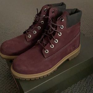Maroon Timberlands (Women’s)